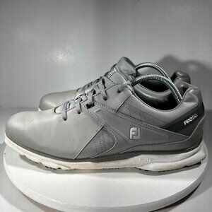 FootJoy Pro SL Golf Shoes Mens Size 10 M Spikeless Gray Leather Sneakers Golfing